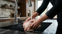 Un’abitudine pericolosa: perché non bisogna lavare il pollo prima di cucinarlo